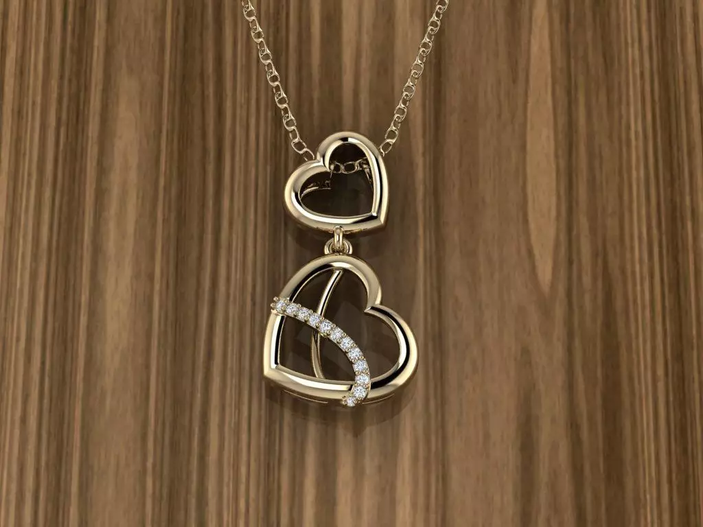 Heart Jewelry Pendant 3D print model_0