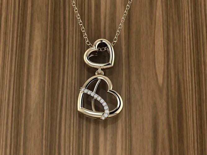 Heart Jewelry Pendant 3D print model