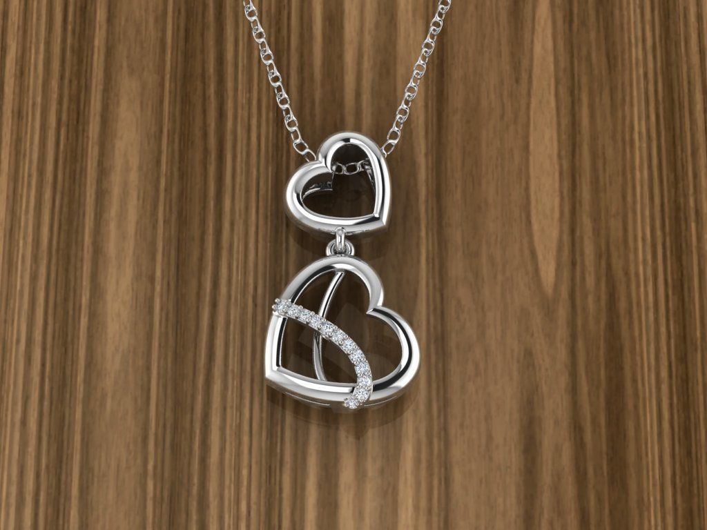 Heart Jewelry Pendant 3D print model_7