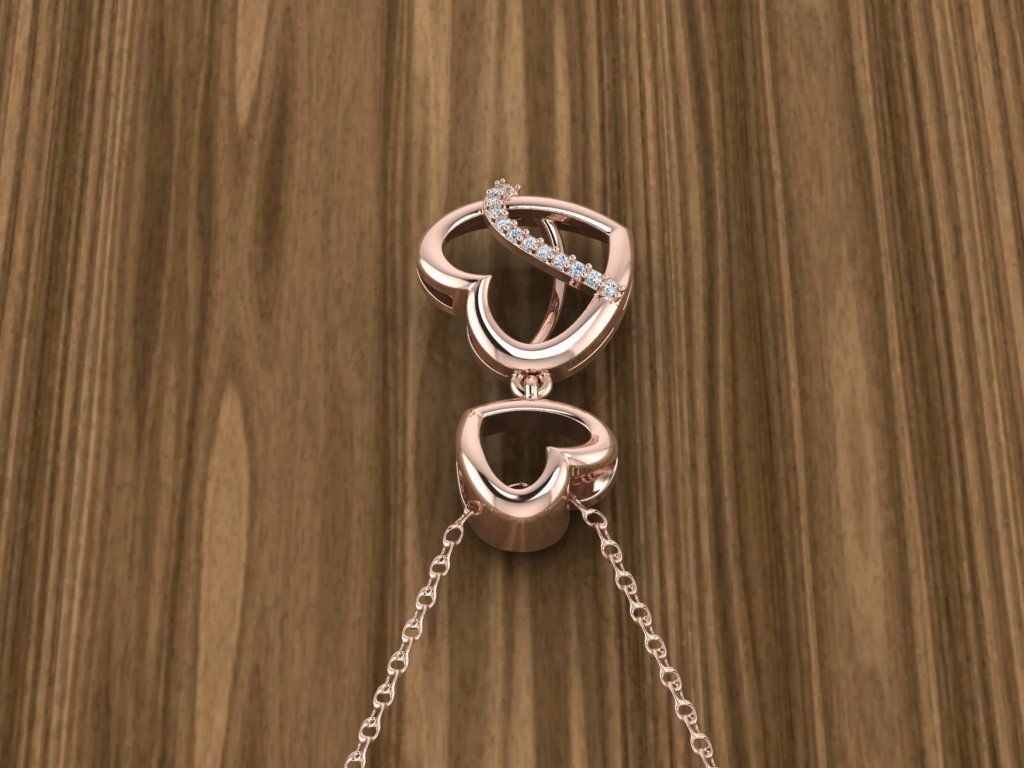 Heart Jewelry Pendant 3D print model_6