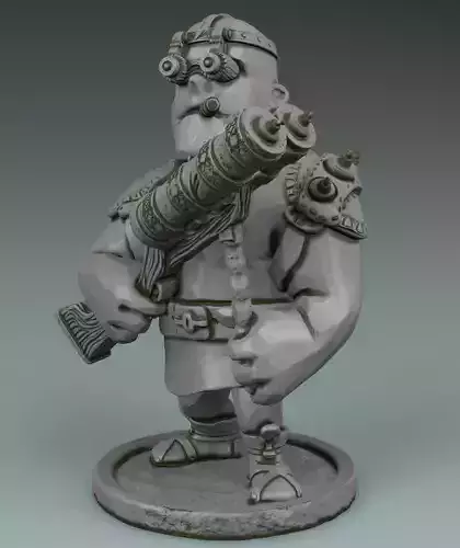 gunner man holding gun