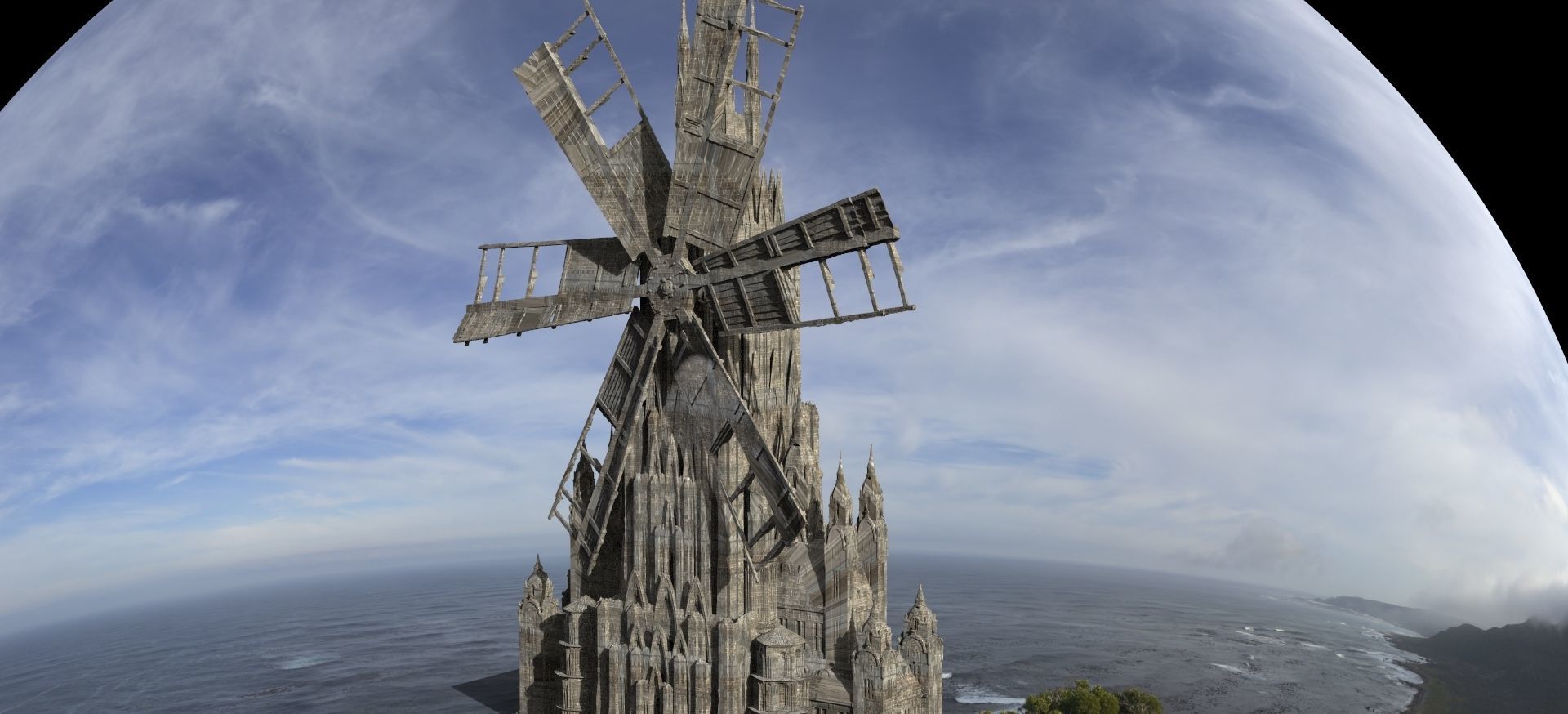 Innsmouth Windmill Top 3D 3D model_1