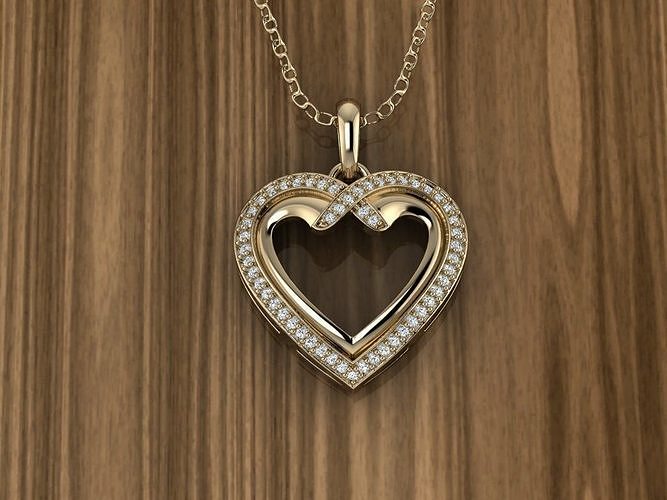 Heart Jewelry Pendant 3D print model