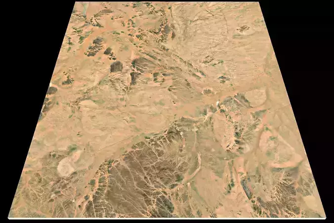 Mecca and the Red Sea coast of Saudi Arabia - tile n24 e43 3D model
