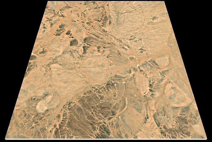 Mecca and the Red Sea coast of Saudi Arabia - tile n24 e43 3D model