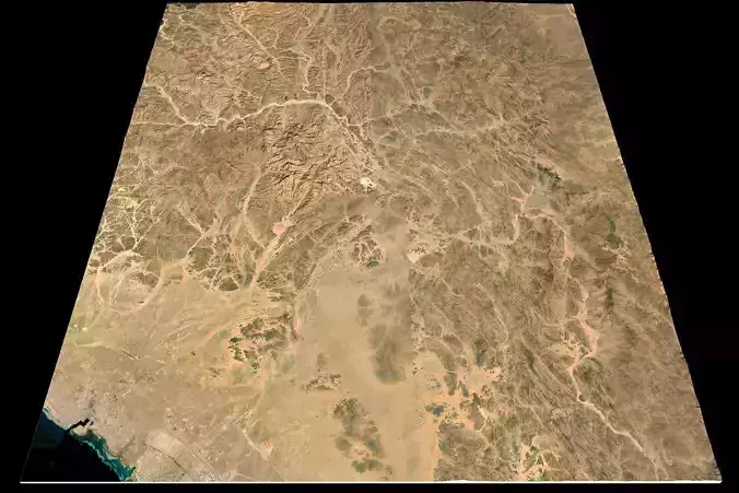 Mecca and the Red Sea coast of Saudi Arabia - tile n24 e38