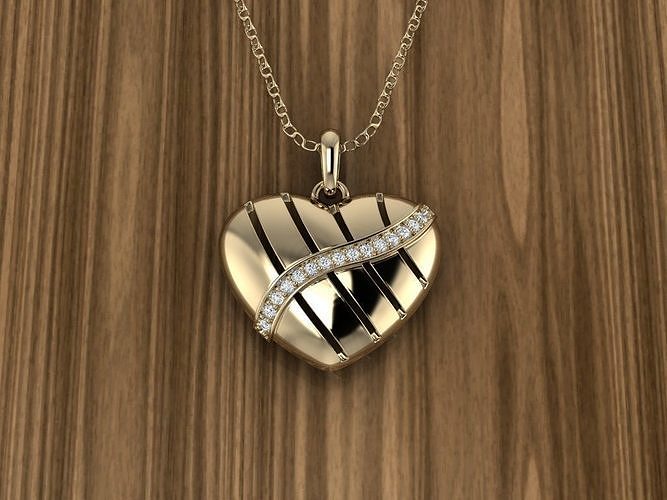 Heart Jewelry Pendant 3D print model