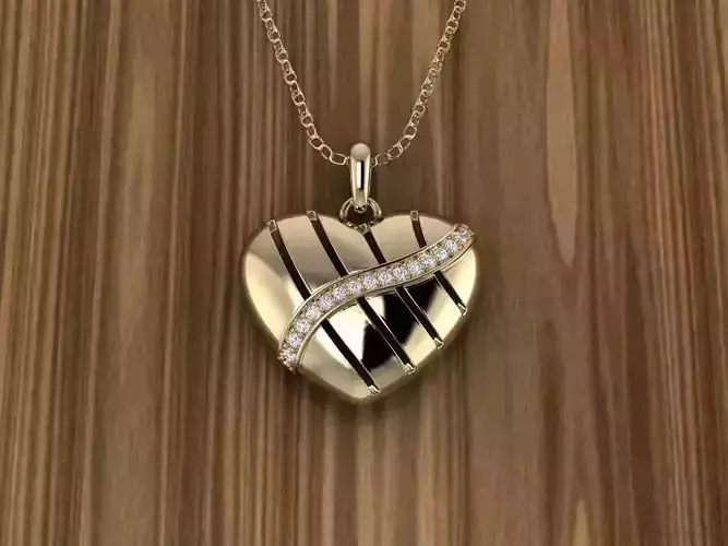Heart Jewelry Pendant 3D print model