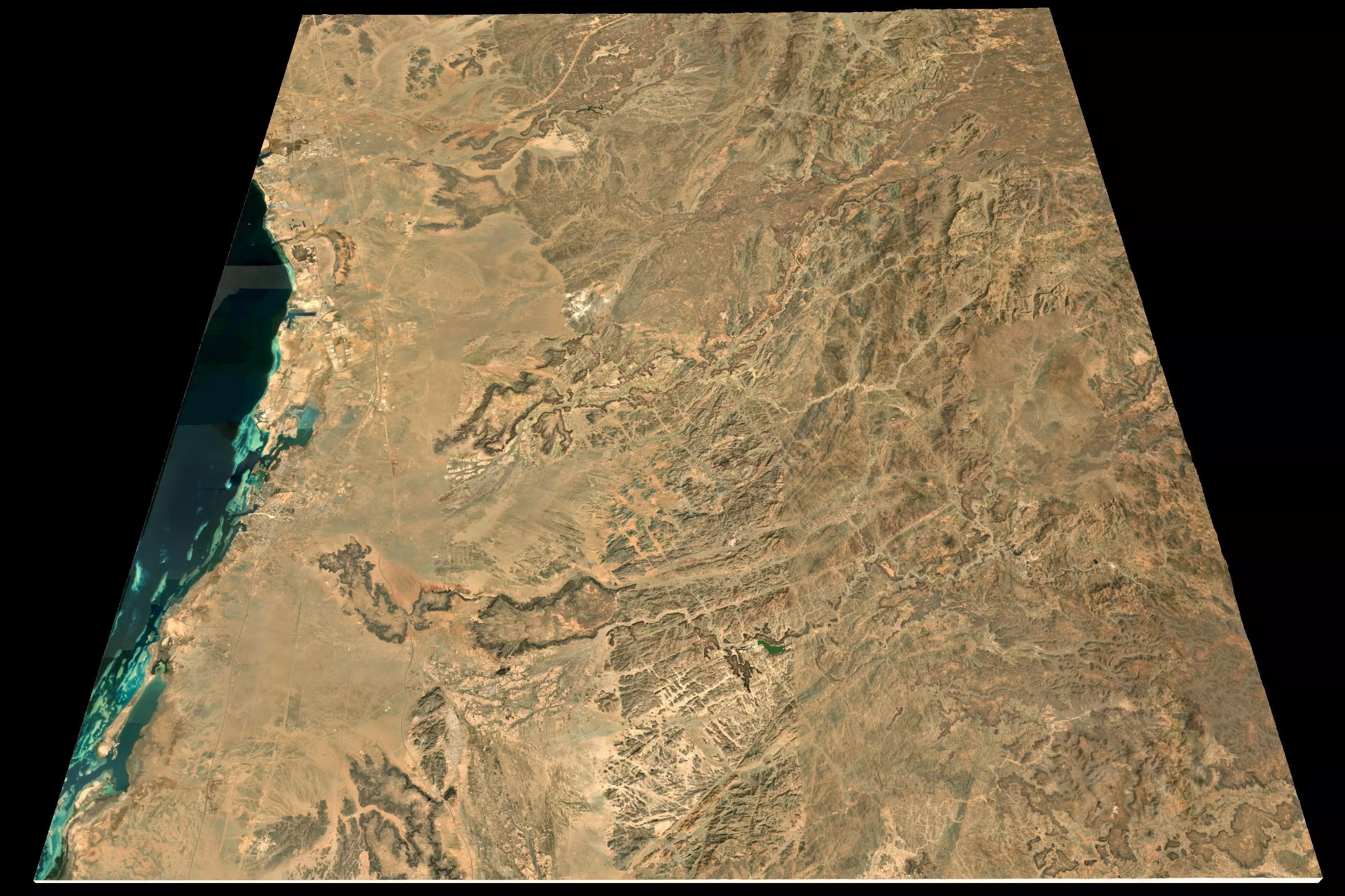 Mecca and the Red Sea coast of Saudi Arabia - tile n22 e39 3D model_0