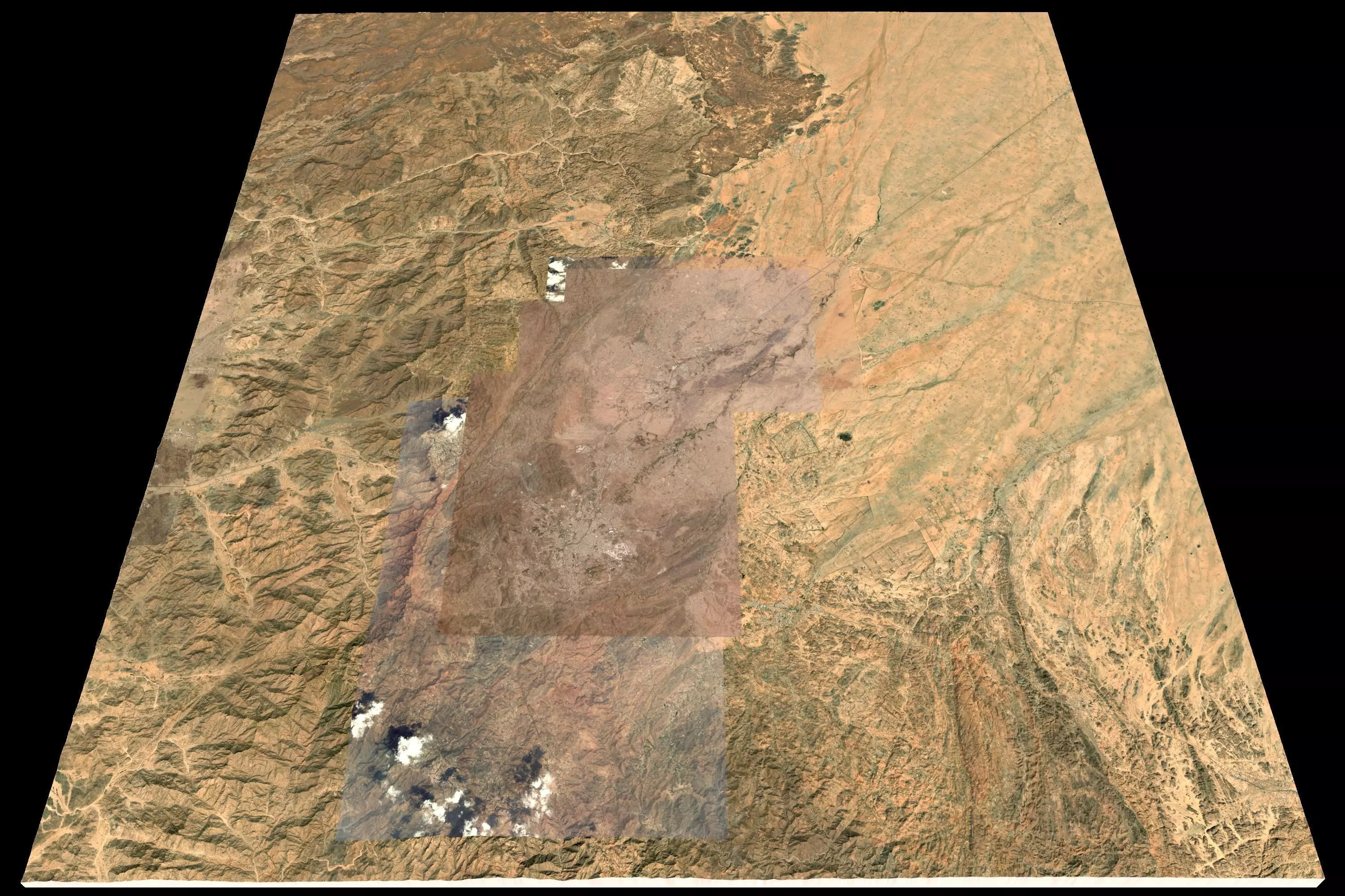 Mecca and the Red Sea coast of Saudi Arabia - tile n21 e40 3D model_0