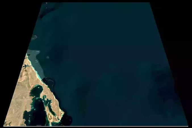 Mecca and the Red Sea coast of Saudi Arabia - tile n21 e37 3D model