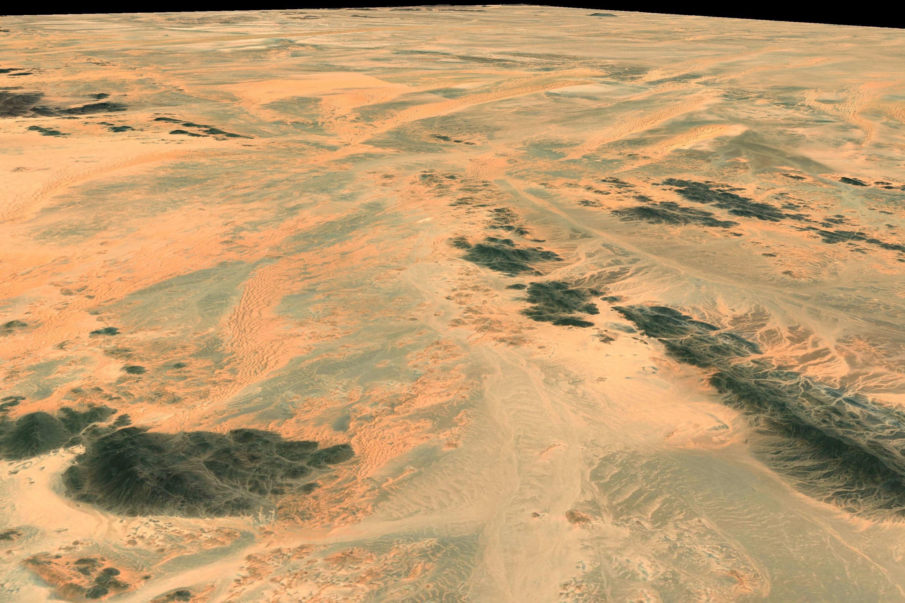 Mecca and the Red Sea coast of Saudi Arabia - tile n20 e43 3D model_4