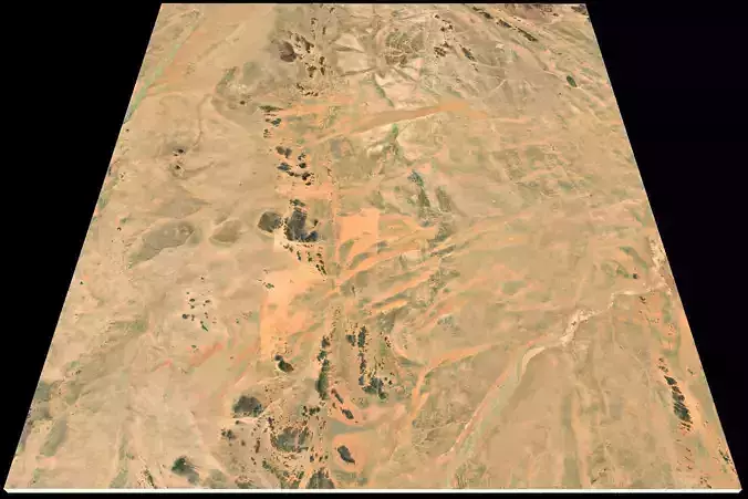 Mecca and the Red Sea coast of Saudi Arabia - tile n20 e43 3D model
