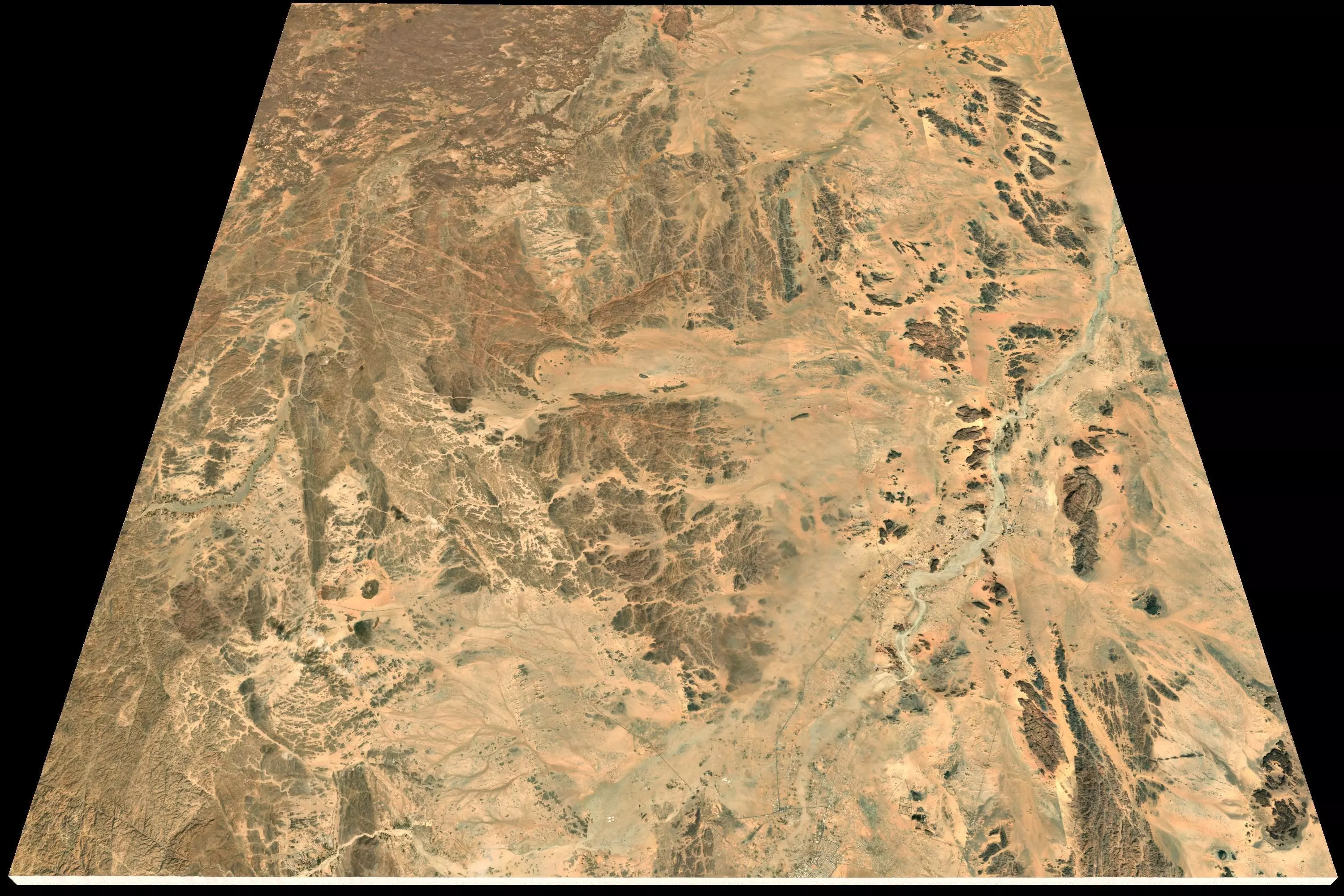 Mecca and the Red Sea coast of Saudi Arabia - tile n20 e42 3D model_0