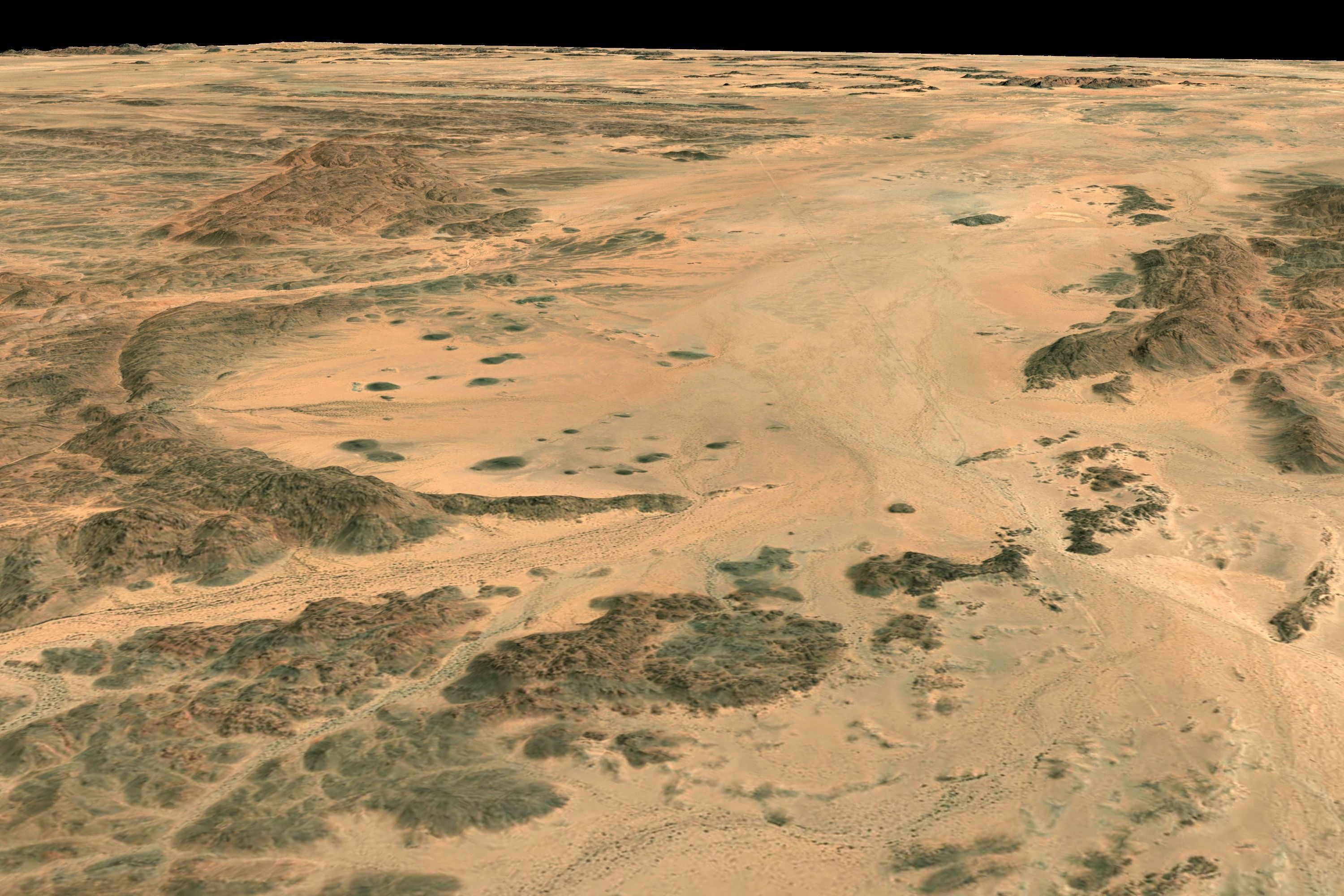 Mecca and the Red Sea coast of Saudi Arabia - tile n20 e42 3D model_4