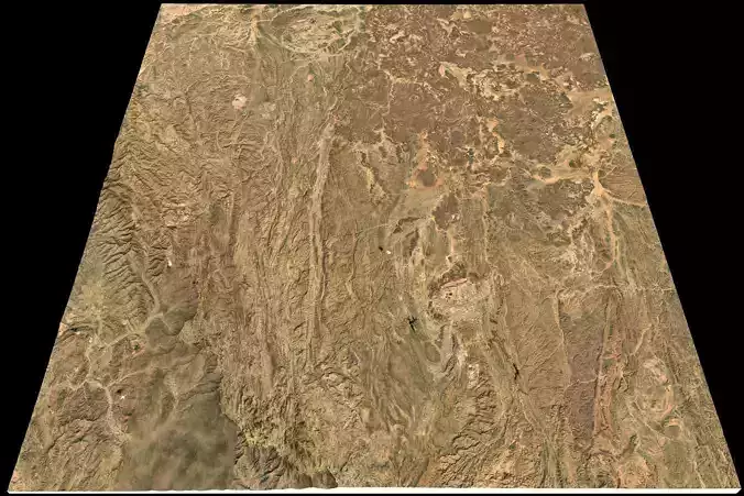 Mecca and the Red Sea coast of Saudi Arabia - tile n20 e41 3D model