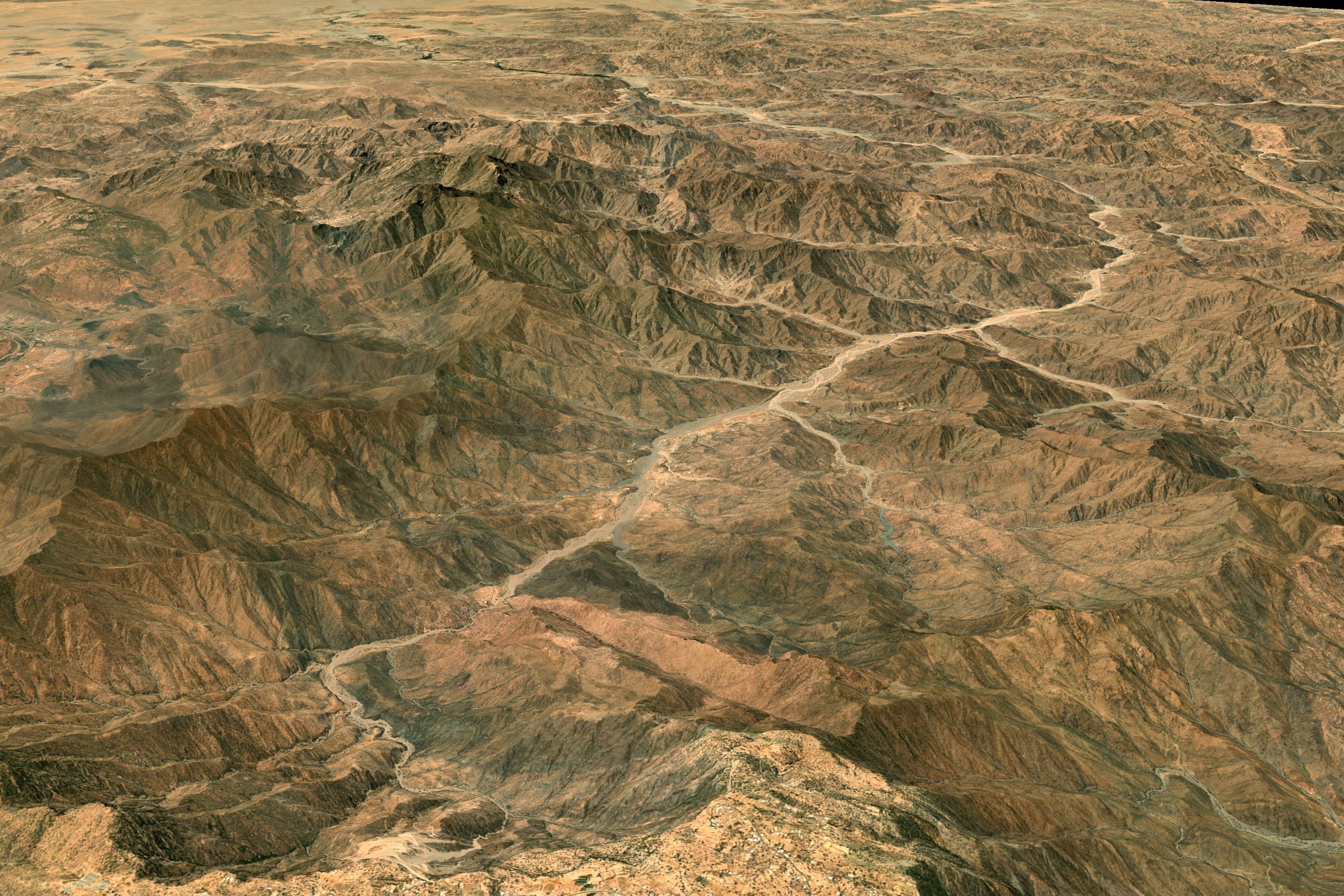 Mecca and the Red Sea coast of Saudi Arabia - tile n20 e40 3D model_4