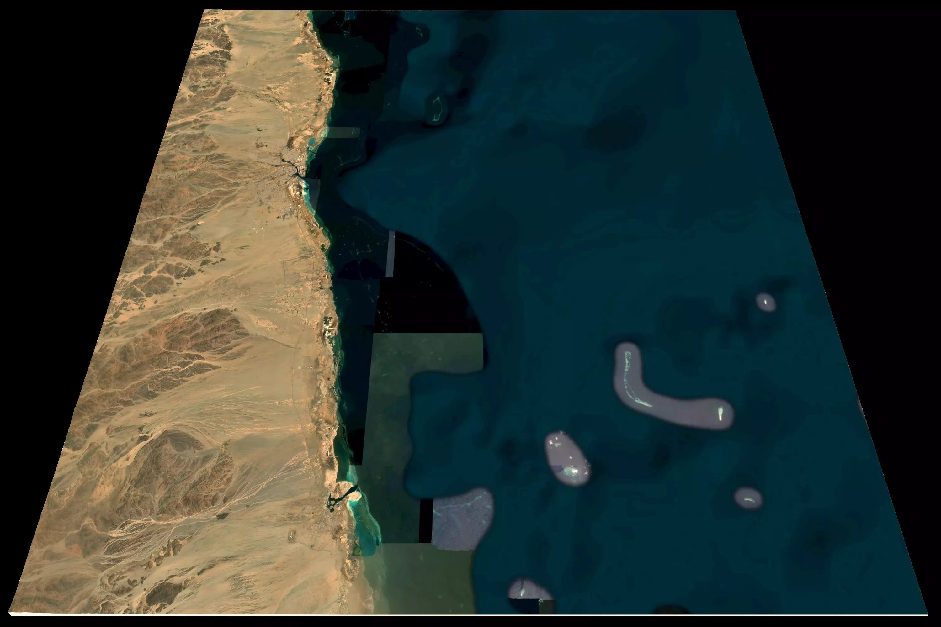 Mecca and the Red Sea coast of Saudi Arabia - tile n19 e37 3D model_0