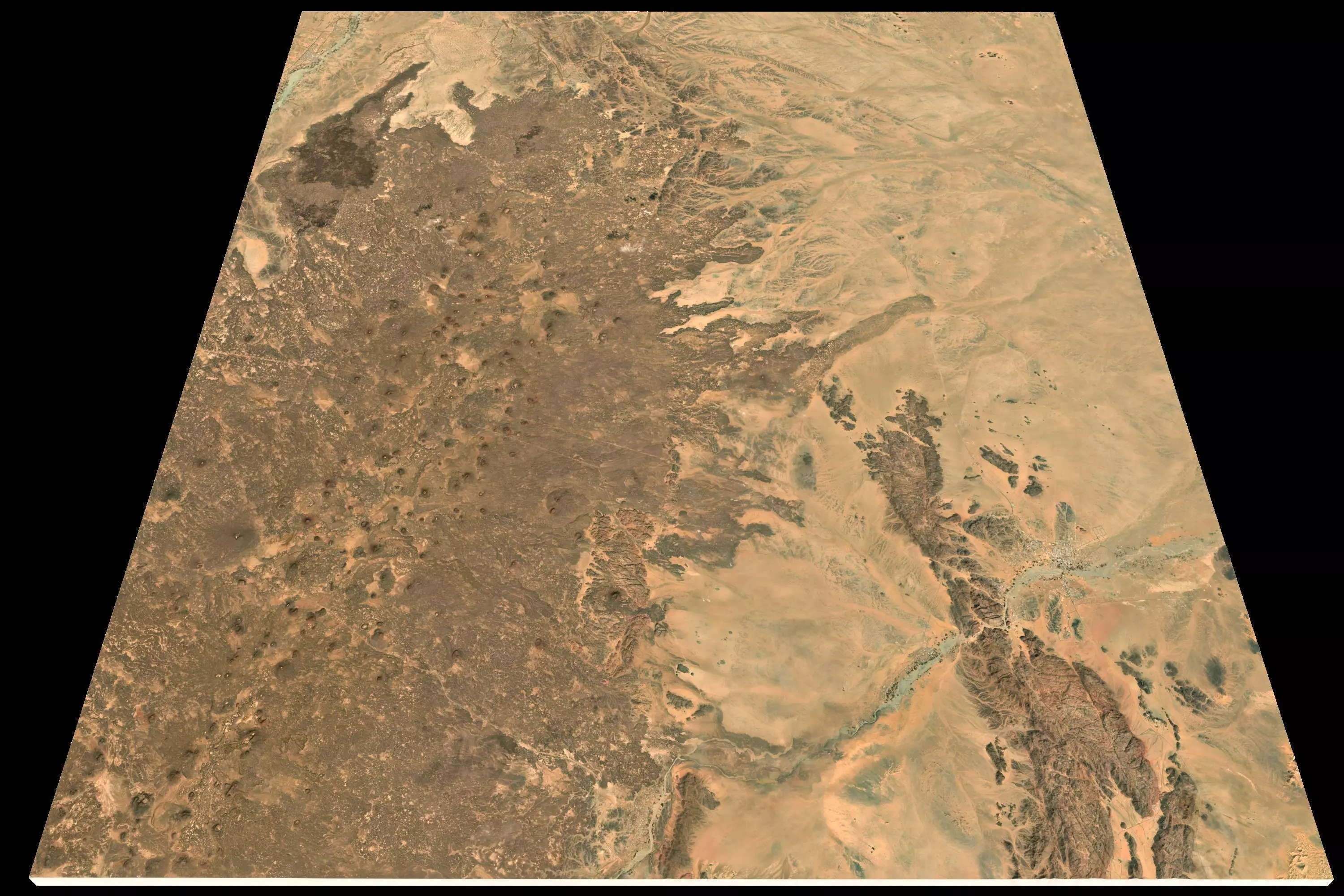Mecca and the Red Sea coast of Saudi Arabia - tile n21 e42 3D model_0