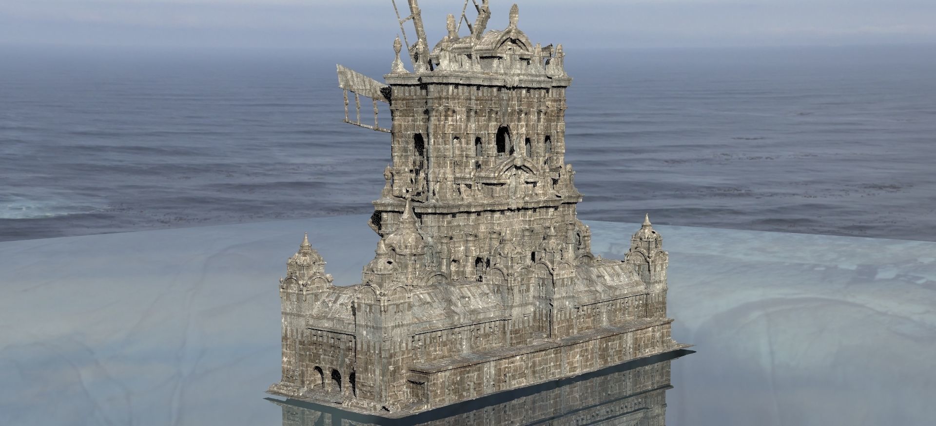 Innsmouth Horror Factory Windmill 3D 3D model_2