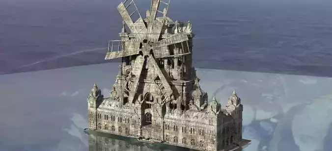 Innsmouth Horror Factory Windmill 3D 3D model
