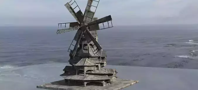 Horror Warlock Themed Windmill 3D model