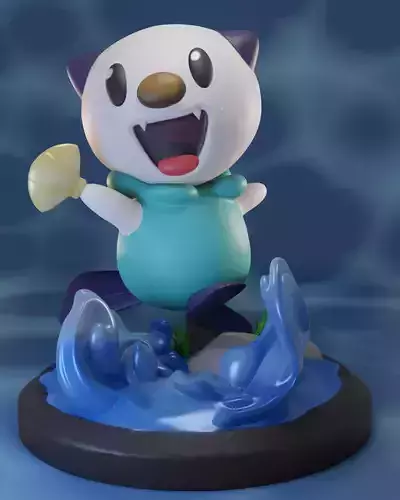 Pokemon Oshawott 3D print model