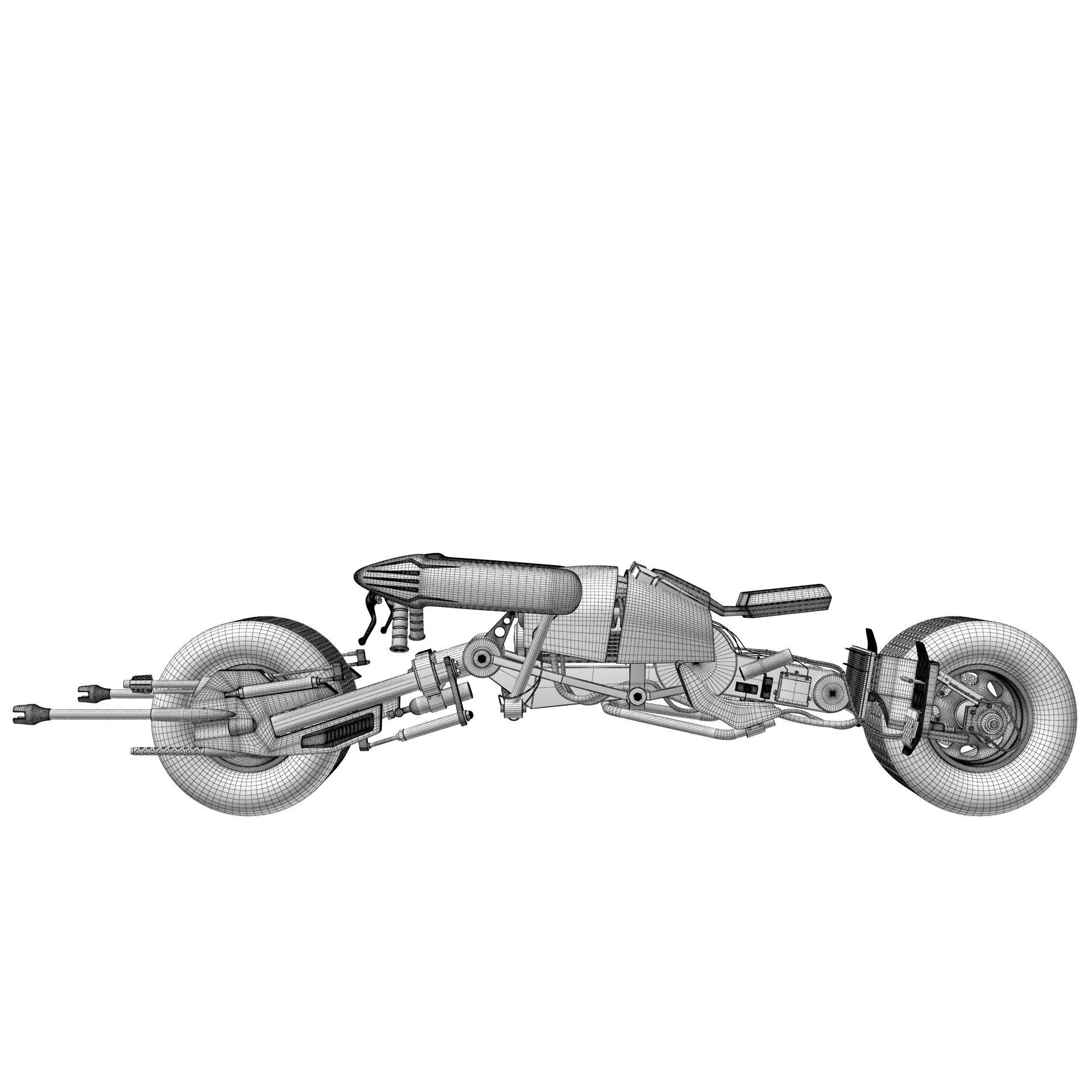 Batpod The Dark Knight 3D model_22