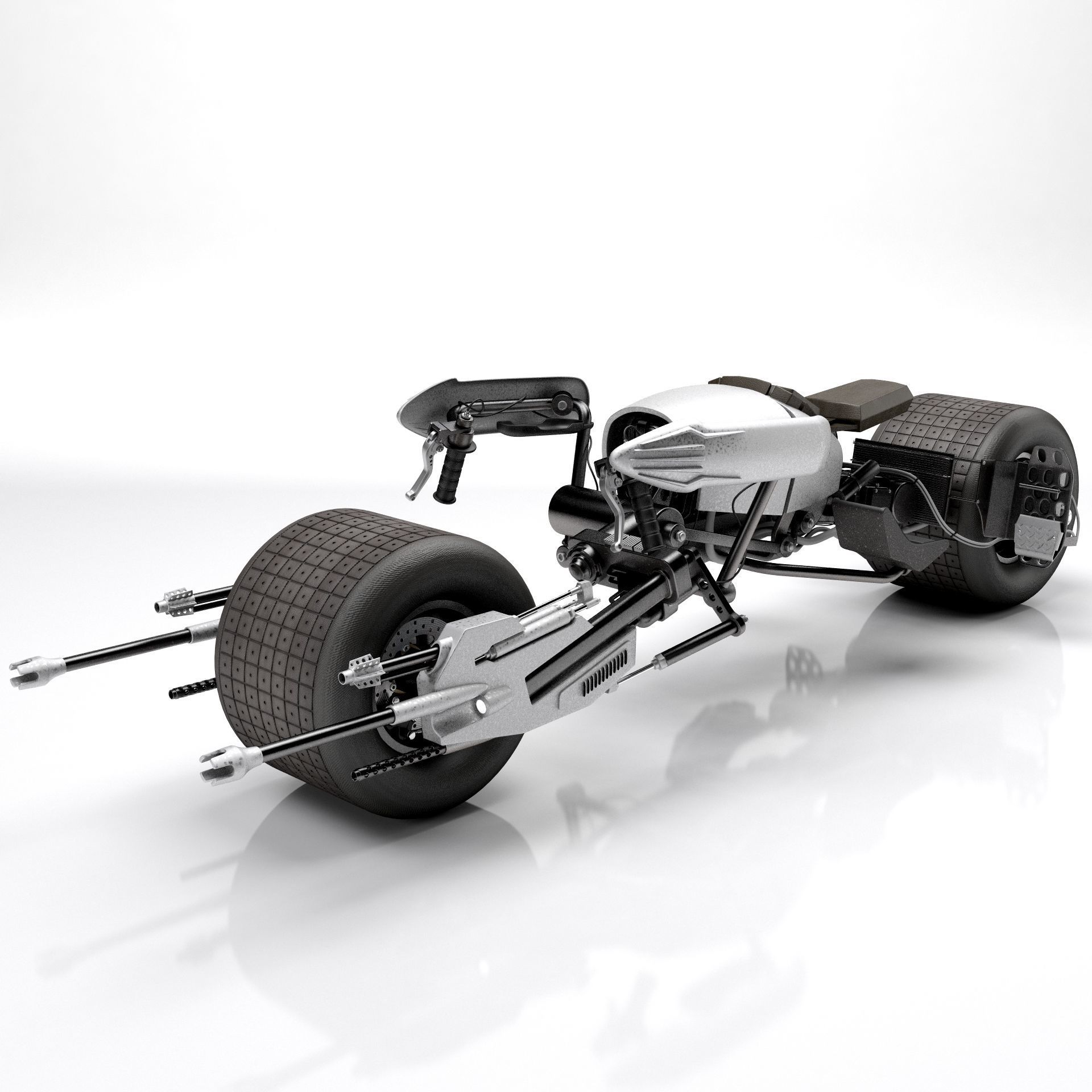 Batpod The Dark Knight 3D model_2