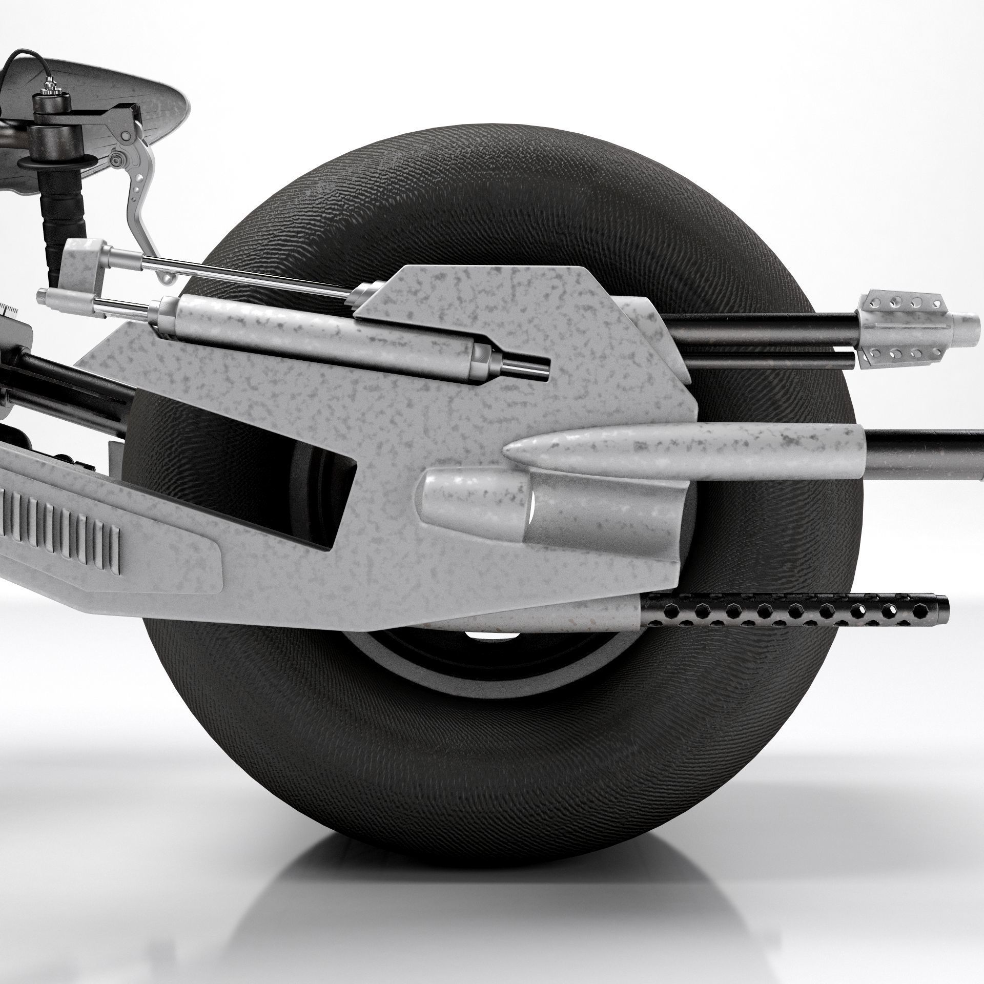 Batpod The Dark Knight 3D model_10