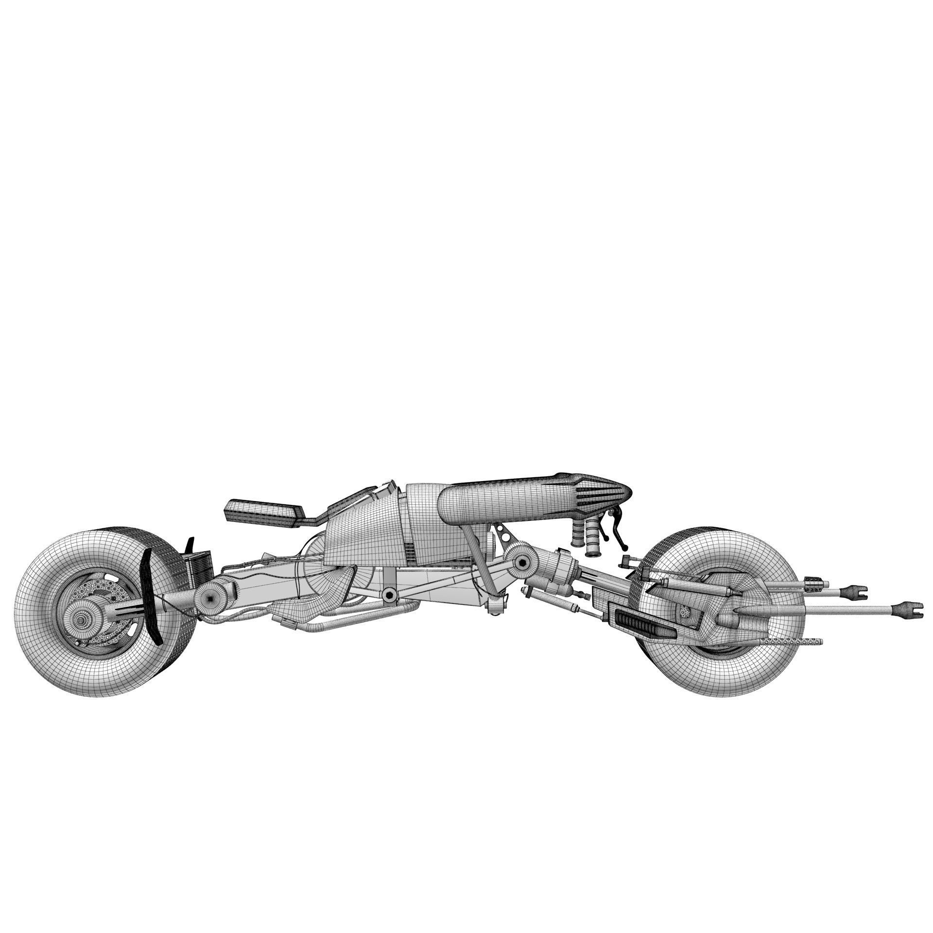 Batpod The Dark Knight 3D model_20