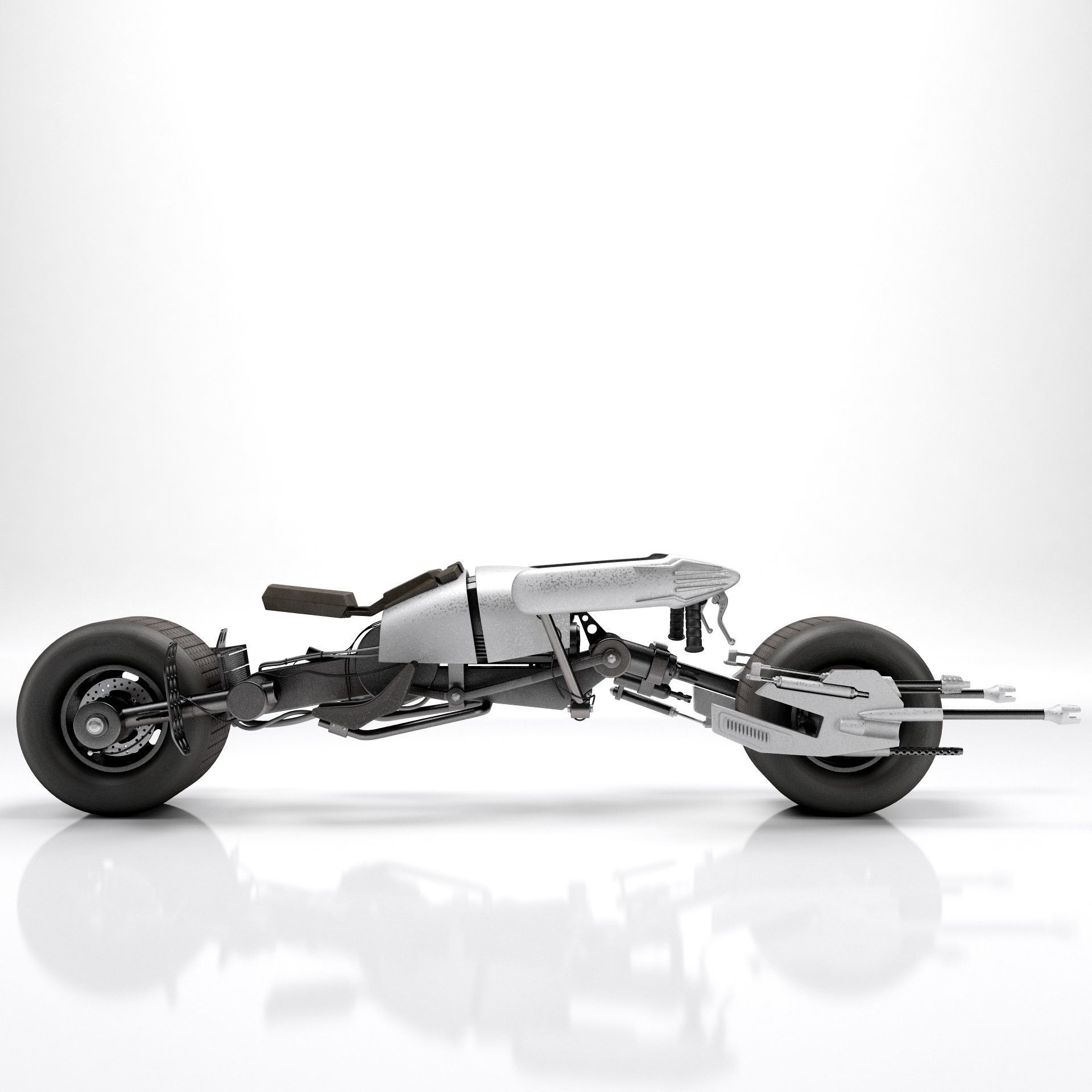 Batpod The Dark Knight 3D model_1