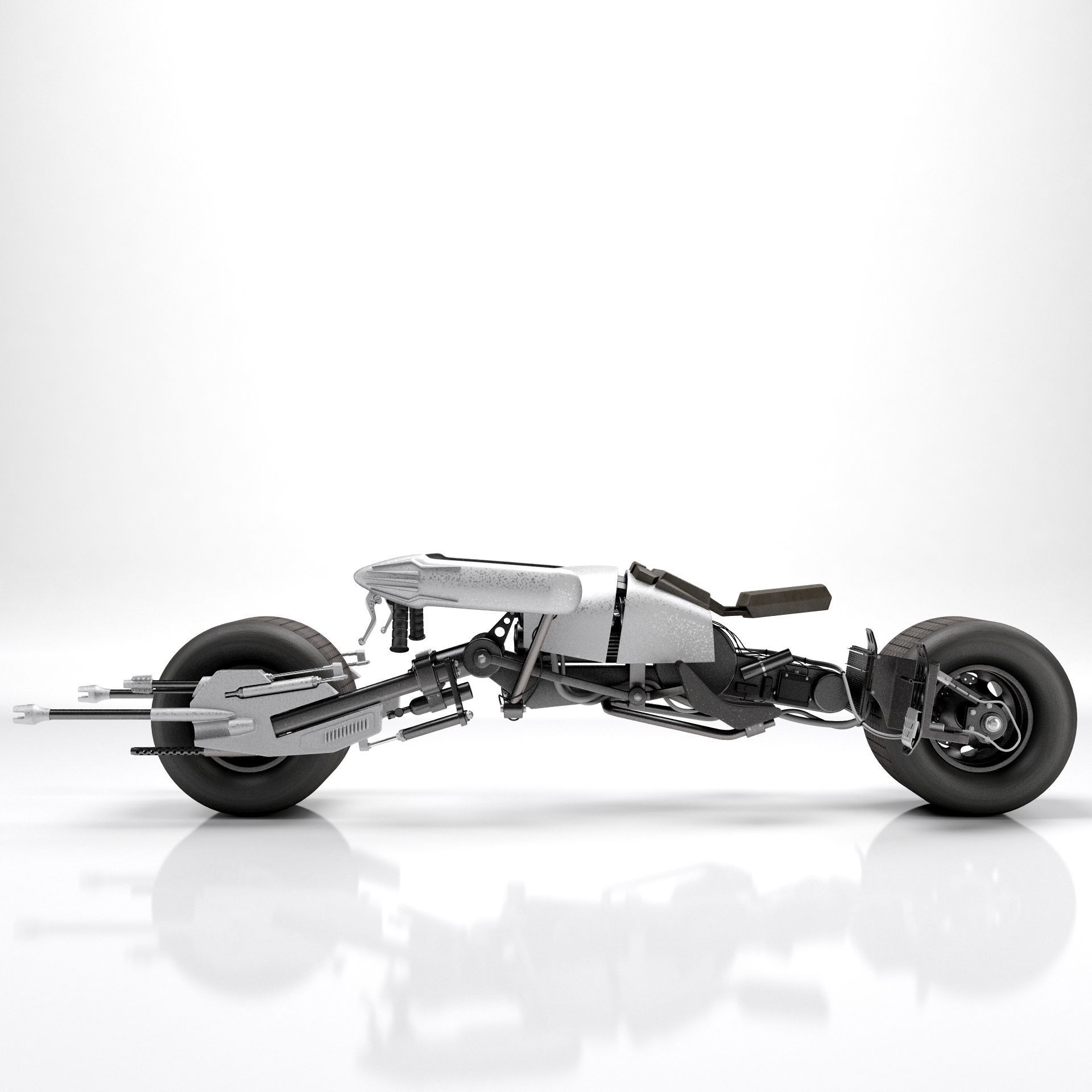 Batpod The Dark Knight 3D model_3