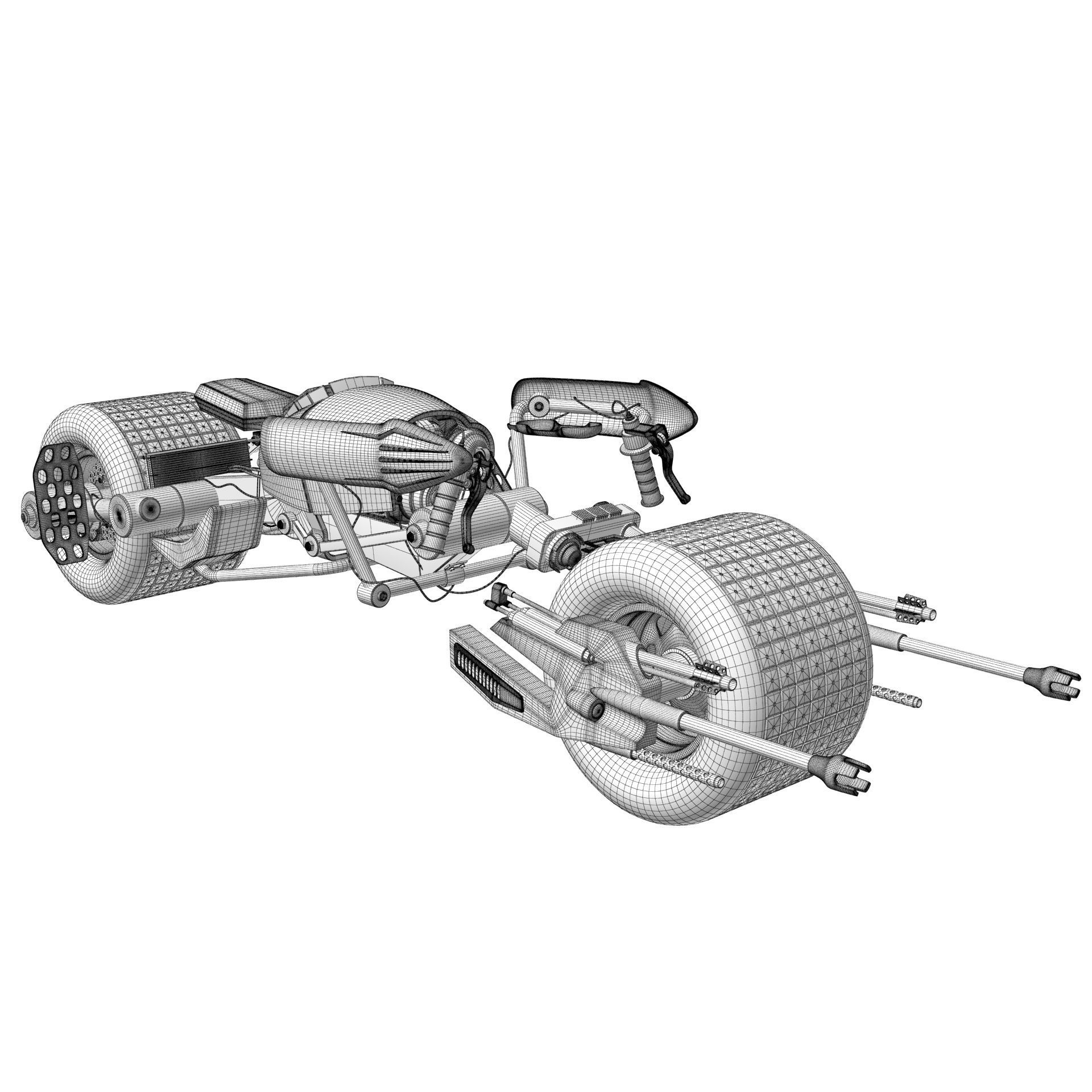 Batpod The Dark Knight 3D model_19