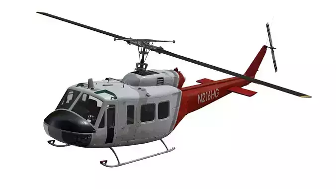 UH-1H Huey - Bell 204-5 Fire and Rescue Helicopter