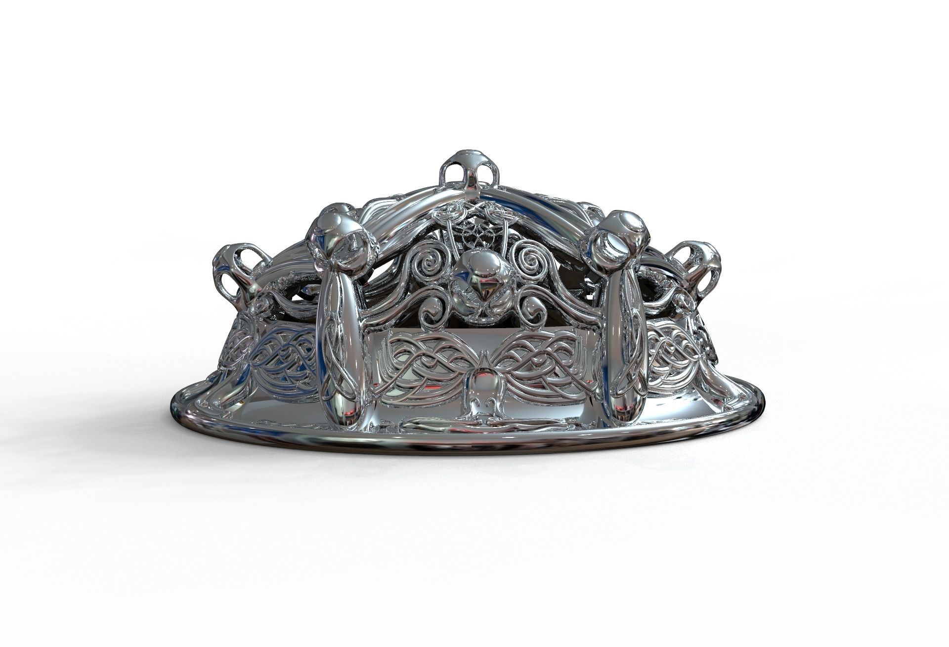 Viking brooch 3D model_17