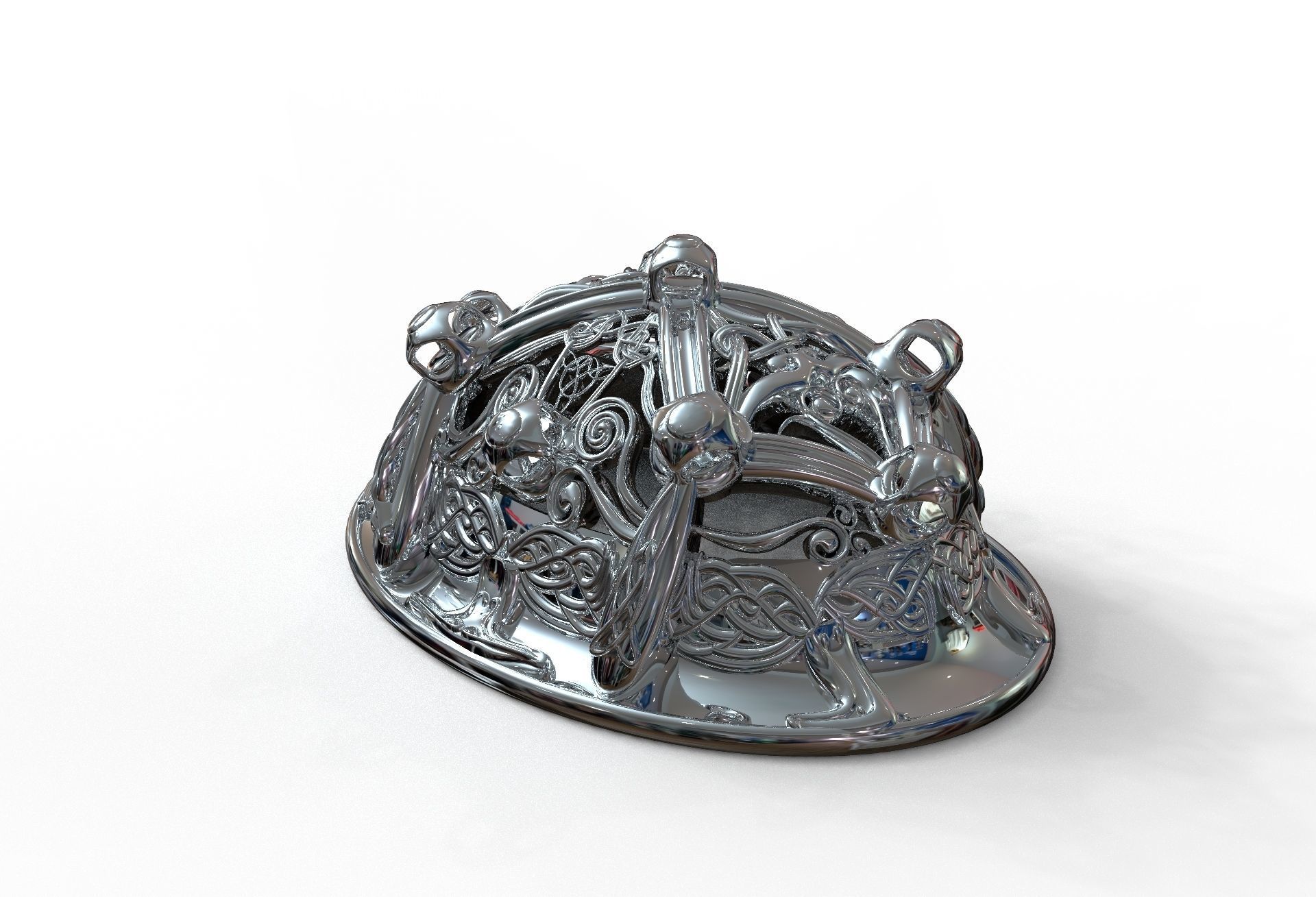 Viking brooch 3D model_13