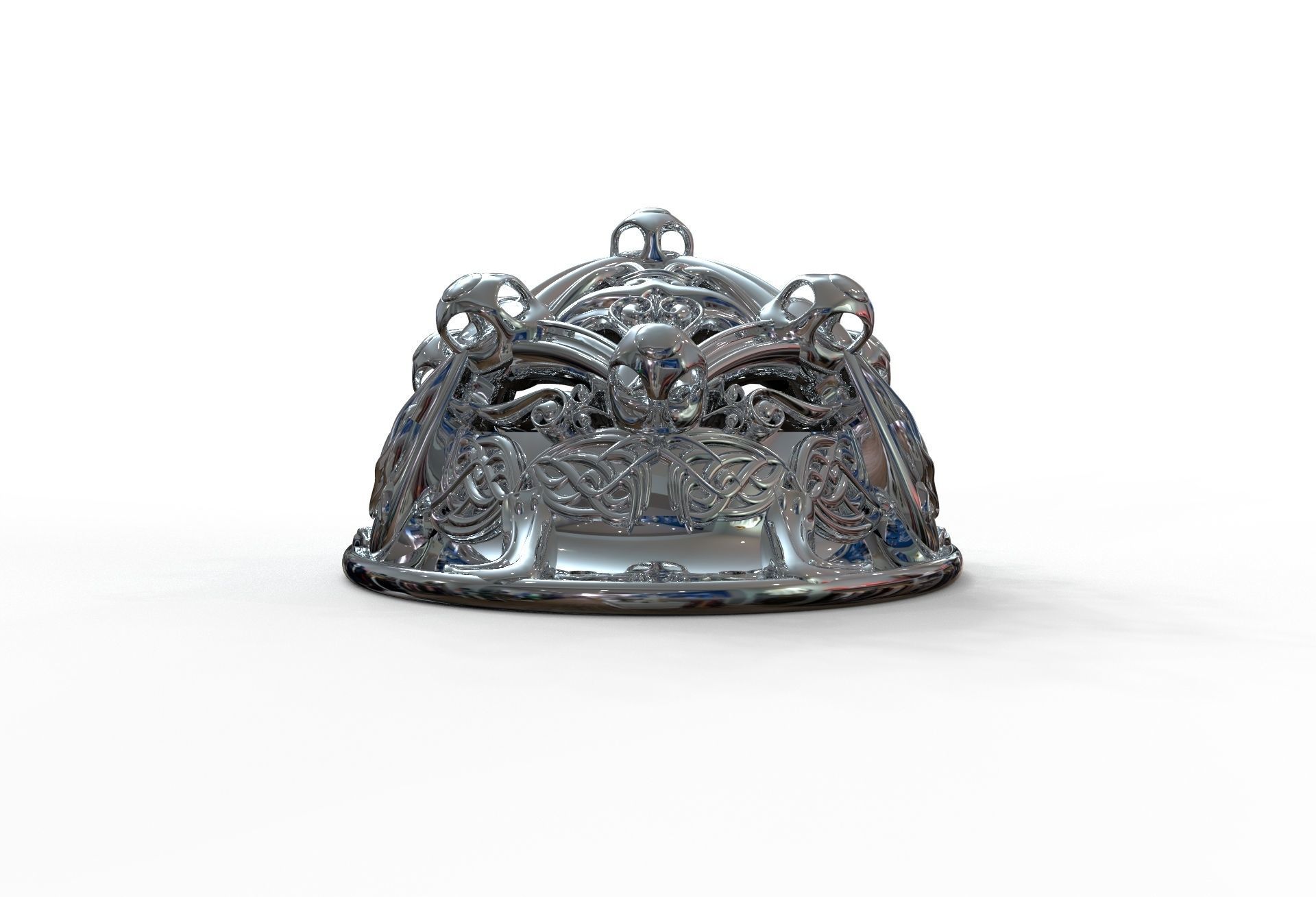 Viking brooch 3D model_14