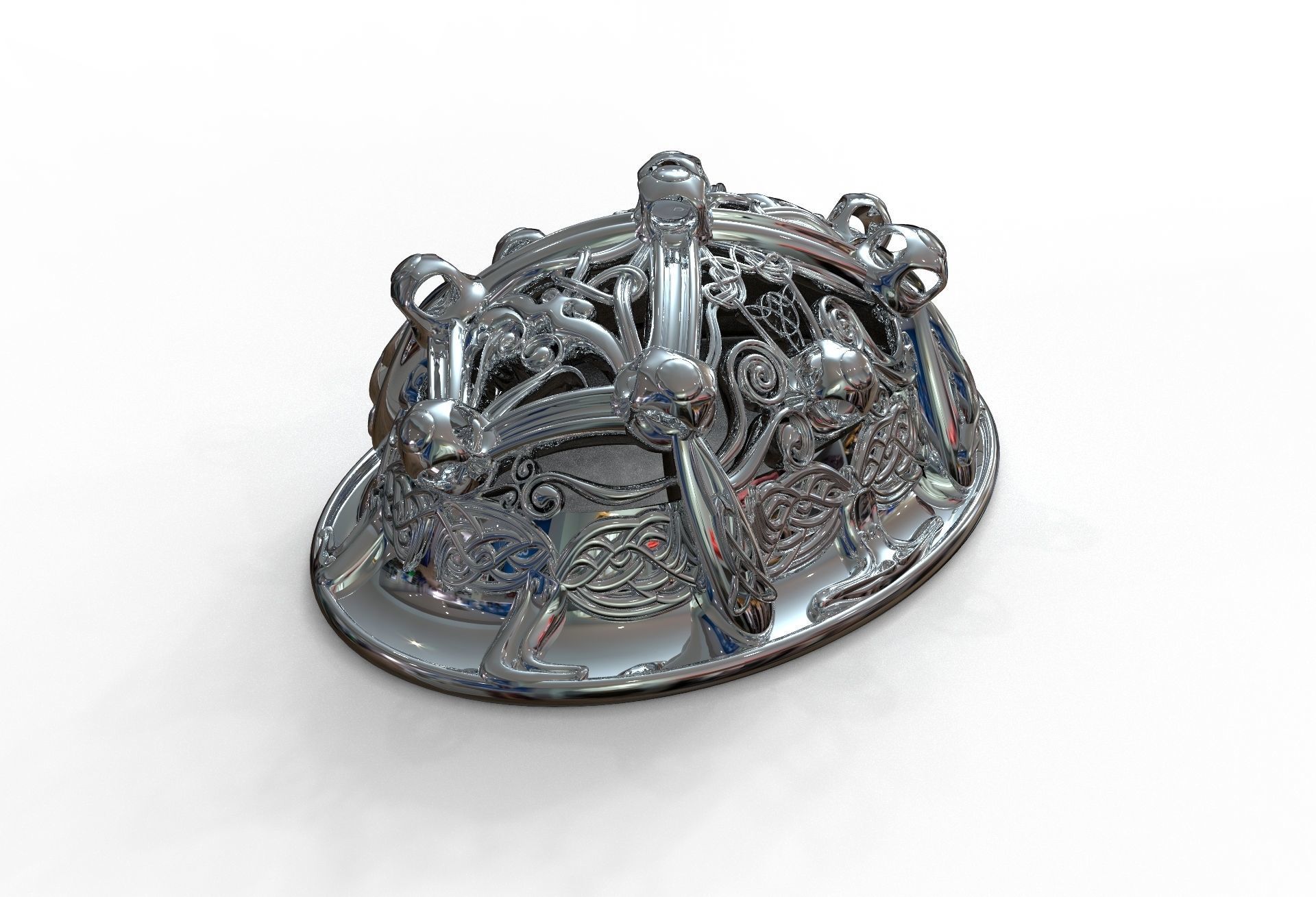 Viking brooch 3D model_20