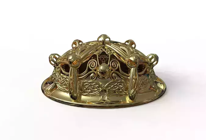 Viking brooch 3D model