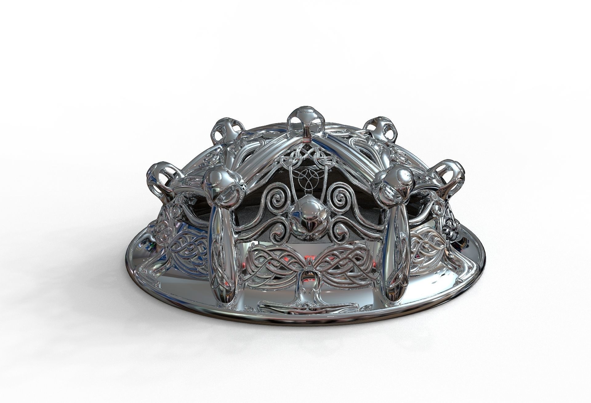 Viking brooch 3D model_18