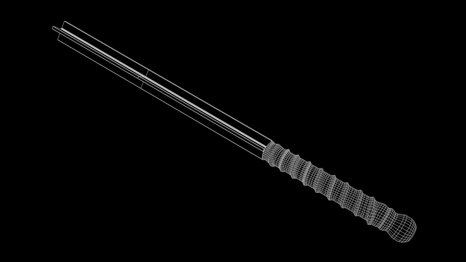 Bar Mace Low-poly 3D model_2