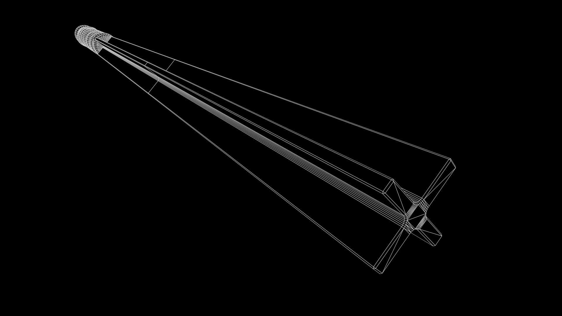 Bar Mace Low-poly 3D model_6