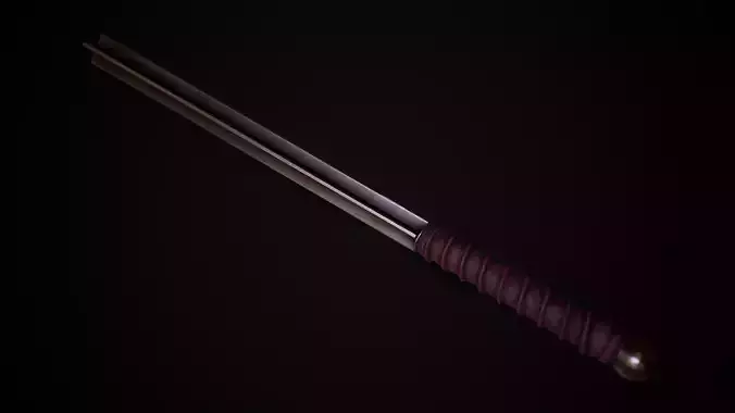 Bar Mace Low-poly 3D model