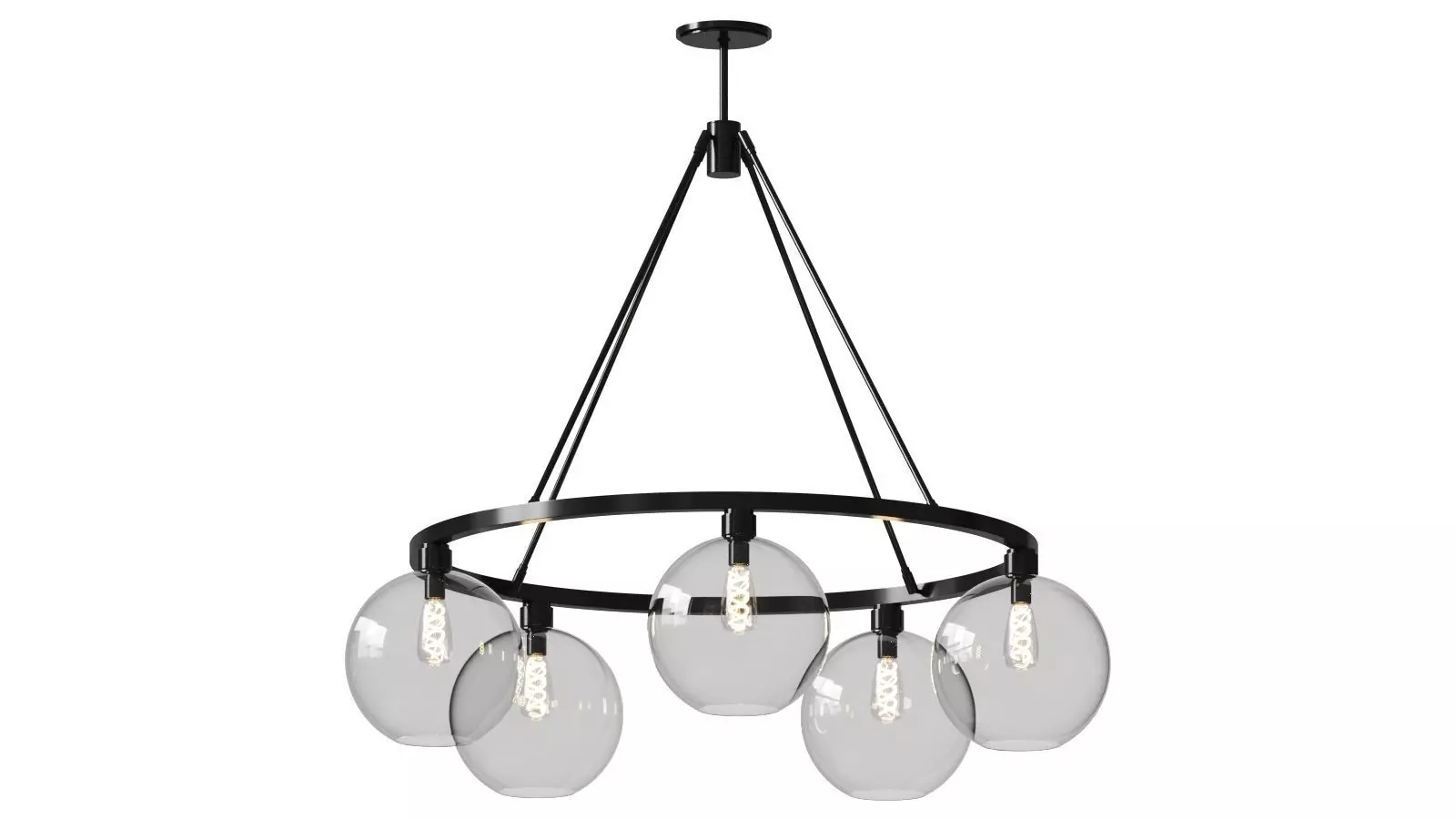 Sola 36 Modern Chandelier by Niche 3D model_0