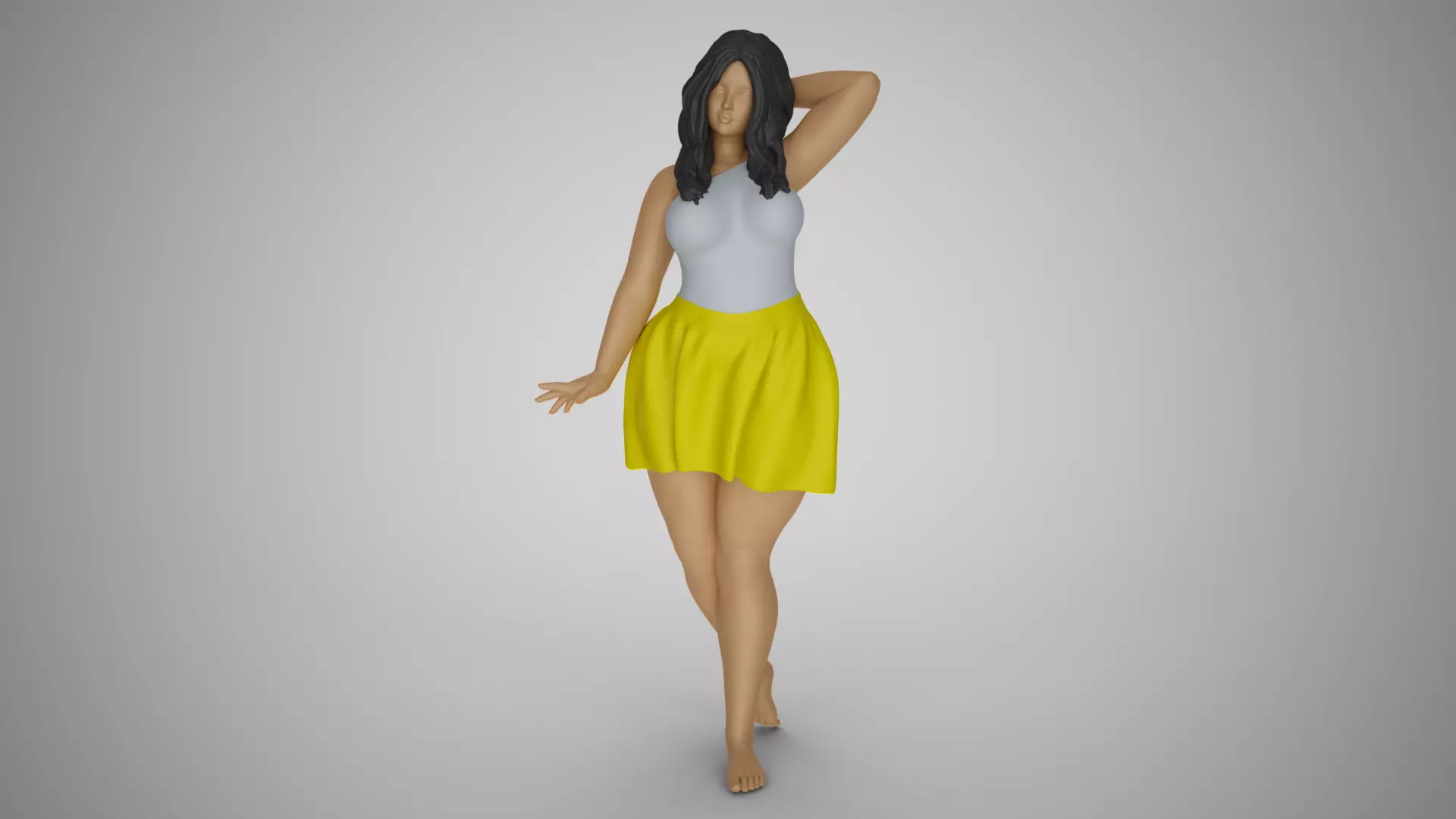 Pretty Girl Next Door 3D print model_0