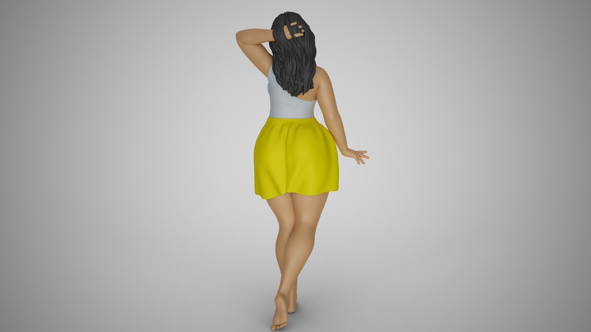 Pretty Girl Next Door 3D print model_7