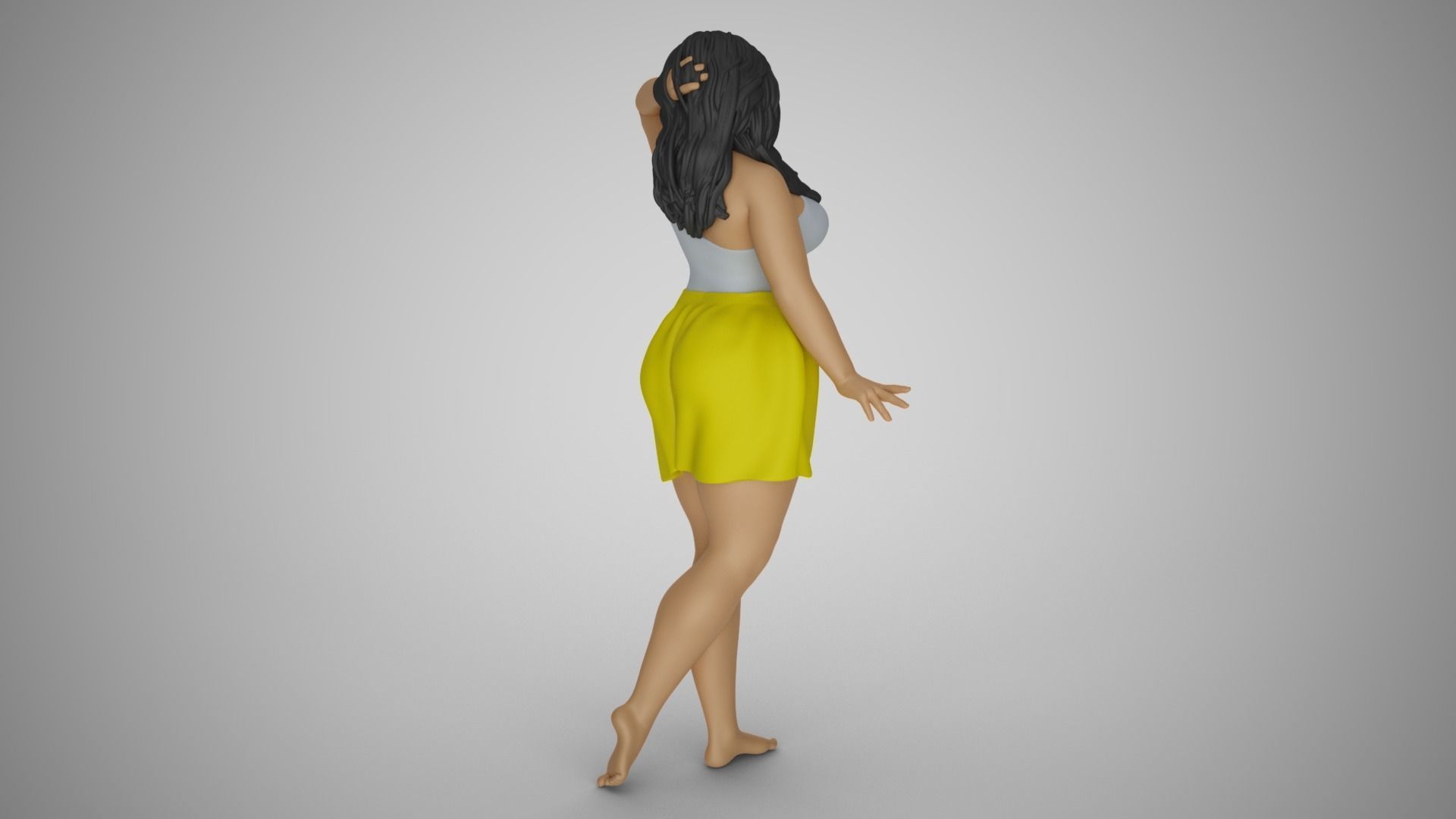 Pretty Girl Next Door 3D print model_6