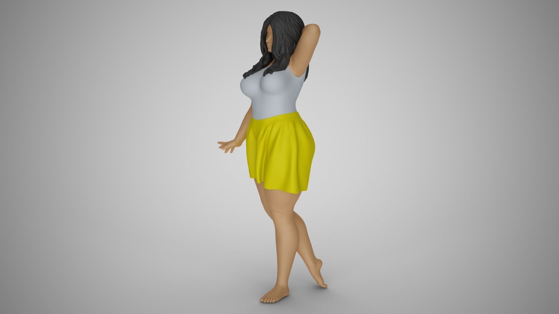 Pretty Girl Next Door 3D print model_10
