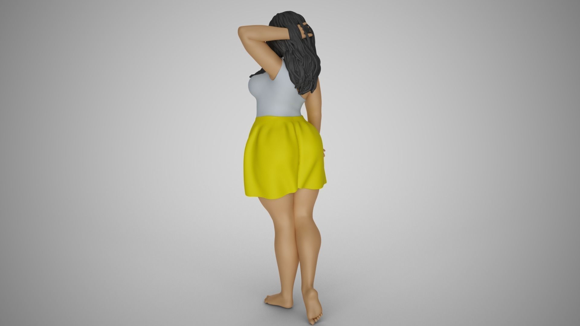 Pretty Girl Next Door 3D print model_8